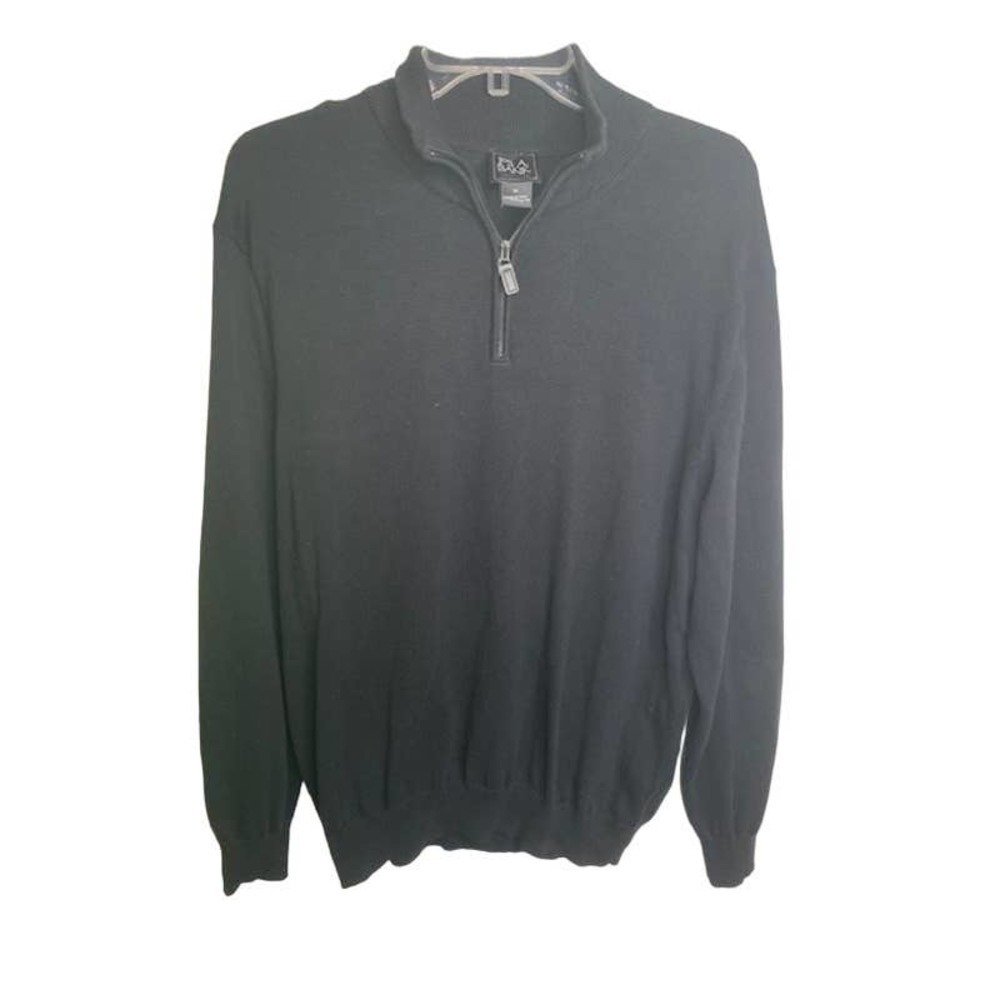 Joseph A Banks Men's‎ Black Pullover Sweater 100% Pima Cotton Size-XL EUC